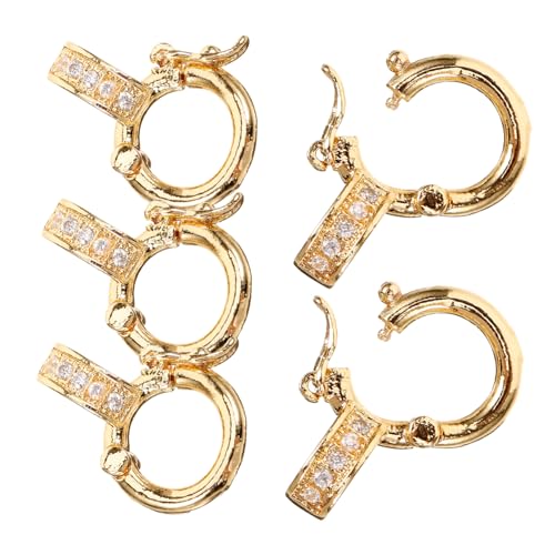 EPIGEIST 5 Stück Dekorative Schmuckverschlüsse Multifunktionale Armband und Halskettenverbinder für DIY Schmuckprojekte Langlebigem Gold Einfach zu Handhaben und Vielseitig Einsetzbar EPIGEIST 5 Stück Dekorative Schmuckverschlüsse Multifunktionale Armband und Halskettenverbinder für DIY Schmuckprojekte Langlebigem Gold Einfach zu Handhaben und Vielseitig Einsetzbar von EPIGEIST
