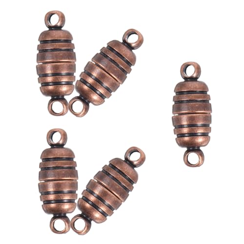 EPIGEIST 5 Stück Magnetverschluss Kupfer für DIY Schmuck Vintage Kettenverbinder Einfach zu Befestigen Langlebig für Kreative Projekte Schmuckreparatur Kit Antiquarische von EPIGEIST