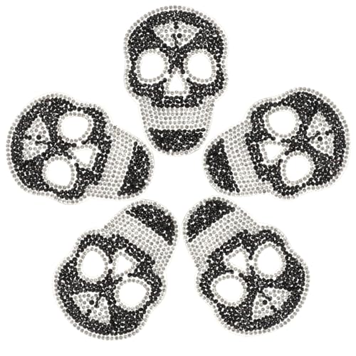 EPIGEIST 5 Stück Schädel Bügelflicken mit Strass Vielseitige Reparatur und Dekorations Patches für Kleidung Taschen Hüte Schuhe Einfach Aufzubügeln Langlebig und Hautfreundlich EPIGEIST 5 Stück Schädel Bügelflicken mit Strass Vielseitige Reparatur und Dekorations Patches für Kleidung Taschen Hüte Schuhe Einfach Aufzubügeln Langlebig und Hautfreundlich von EPIGEIST
