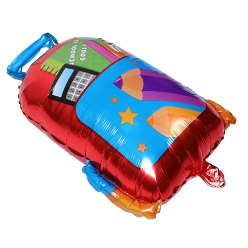 EPIGEIST 5 Stück Teiliges Back To School Ballon Schultaschenform Aluminiumfolie Wiederverwendbar Robust für Kindergarten Klassenraum und Partydekoration zum Schulanfang von EPIGEIST