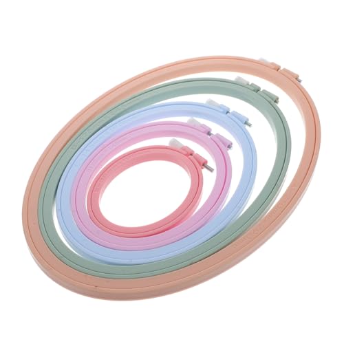 EPIGEIST 5 Stück Teiliges DIY Stickrahmen Oval Kunststoff für Kreuzstich und Needlework Verstellbare Spannung für Verschiedene Stoffdicken für Stickerei Anfänger und Hobbyhandwerk EPIGEIST 5 Stück Teiliges DIY Stickrahmen Oval Kunststoff für Kreuzstich und Needlework Verstellbare Spannung für Verschiedene Stoffdicken für Stickerei Anfänger und Hobbyhandwerk von EPIGEIST