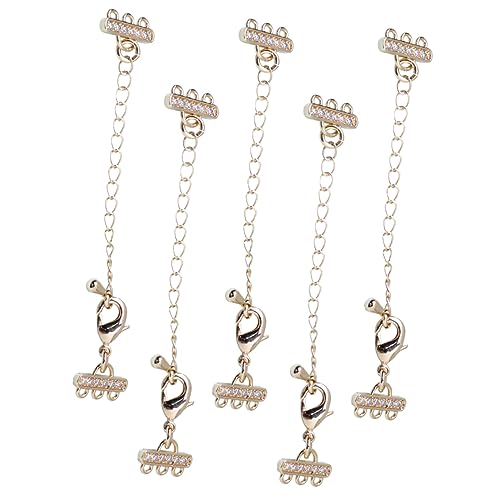 EPIGEIST 5 Stück Teiliges Kettenverlängerungs für und Armbänder DIY Schmuckverbinder mit Karabinerverschluss Langlebig für Kreationen und Vielseitige Designs EPIGEIST 5 Stück Teiliges Kettenverlängerungs für und Armbänder DIY Schmuckverbinder mit Karabinerverschluss Langlebig für Kreationen und Vielseitige Designs von EPIGEIST