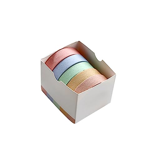 EPIGEIST 5 Stück Washi Tape Teiliges DIY Bastelpapier Bunte Klebebänder für Fotoalben Journale Wanddekoration Leicht Klebend Rückstandsfrei Vintage Stil von EPIGEIST
