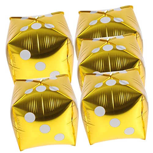 EPIGEIST 5 Stück -ballons Ballongirland -kit Ballongirlande Partydekorationen Ballonbogen-girlanden-kit Ballon Schwarz Mehrfarbige Ballonlichter Aluminiumfolie Golden von EPIGEIST