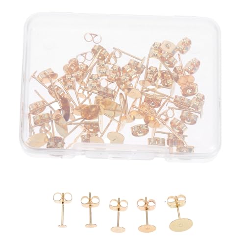 EPIGEIST 50 Satz Ohrstecker Zubehör Flachrund Ohrstecker Rohlinge mit Sicherer Rückseite Diy Ohrring Basteln Schmuckteile für Kreative Schmuckgestaltung und Alltag EPIGEIST 50 Satz Ohrstecker Zubehör Flachrund Ohrstecker Rohlinge mit Sicherer Rückseite Diy Ohrring Basteln Schmuckteile für Kreative Schmuckgestaltung und Alltag von EPIGEIST