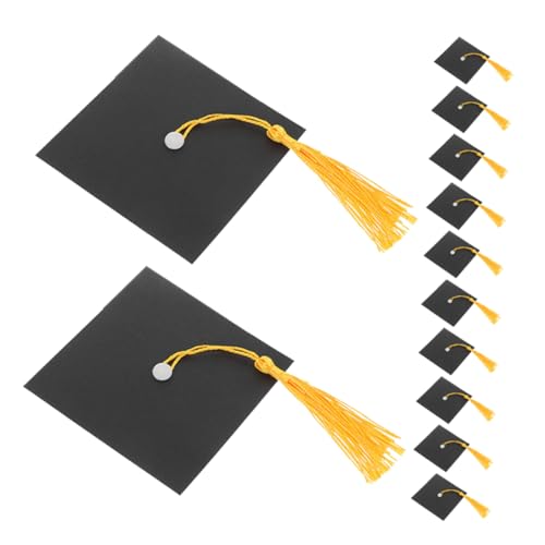 EPIGEIST 50satz Graduation Hat Cake Toppers Mini Doktorhut Kuchendekoration Für Abschlussfeiern Schokoladen-topper Für Und Getränke Robust Für Feiern von EPIGEIST