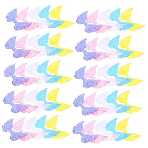 EPIGEIST 50 Stück Engelsflügel Applikationen aus Kunstleder Hautfreundlich Langlebig für DIY Kleidung Haarclips Hüte Bunte Flügel Patches in Violett Gelb Blau Weiß Bastelzubehör EPIGEIST 50 Stück Engelsflügel Applikationen aus Kunstleder Hautfreundlich Langlebig für DIY Kleidung Haarclips Hüte Bunte Flügel Patches in Violett Gelb Blau Weiß Bastelzubehör von EPIGEIST