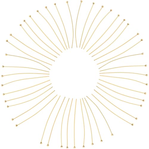 EPIGEIST 50 Stück Goldfarbene Edelstahl Kugelkopf pins für DIY Schmuckherstellung Ohrring Zubehör Langlebig und Robust für Halsketten Armbänder und Schlüsselanhänger EPIGEIST 50 Stück Goldfarbene Edelstahl Kugelkopf pins für DIY Schmuckherstellung Ohrring Zubehör Langlebig und Robust für Halsketten Armbänder und Schlüsselanhänger von EPIGEIST