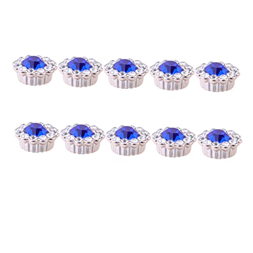 EPIGEIST 50 Stück Haarband Dekoration Stirnband Zubehör Reiz Applikationen Haarbandverzierung Kunsthandwerk Schnell Perle Flacher Strassstein Strass Verzierungen Herstellung Blau von EPIGEIST