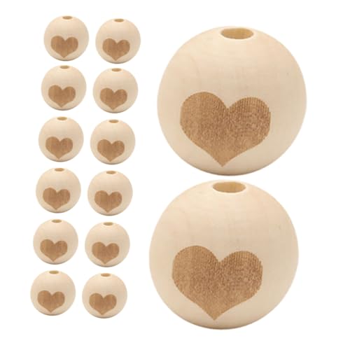 EPIGEIST 50 Stück Holzperlen Herzform DIY Zubehör für Basteln Holzlose Perlen Naturfarben für Schmuckherstellung und Handarbeiten EPIGEIST 50 Stück Holzperlen Herzform DIY Zubehör für Basteln Holzlose Perlen Naturfarben für Schmuckherstellung und Handarbeiten von EPIGEIST