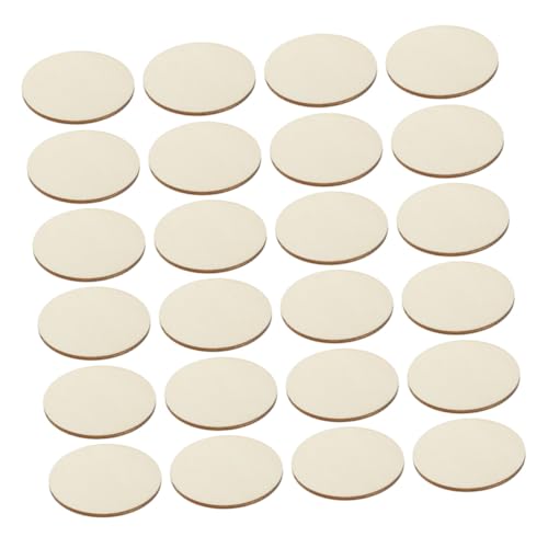 EPIGEIST 50 Stück Holzscheiben Rund Unlackierte Naturholzplatten Zum Basteln DIY Holzkreise Für Malerei Und Dekoration von EPIGEIST