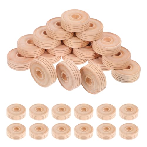 EPIGEIST 50 Stück Runde Holzräder für DIY Bastelprojekte Hochwertige Spielzeugzubehör für Robuste Holzräder für Kreative Bastelbedarf für Kleine Hände EPIGEIST 50 Stück Runde Holzräder für DIY Bastelprojekte Hochwertige Spielzeugzubehör für Robuste Holzräder für Kreative Bastelbedarf für Kleine Hände von EPIGEIST