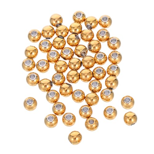 EPIGEIST 50 Stück Runde Spacer Perlen mit Großem Loch Glatte Metallzwischenperlen für Diy Schmuckherstellung Armbänder Halsketten und Bastelarbeiten EPIGEIST 50 Stück Runde Spacer Perlen mit Großem Loch Glatte Metallzwischenperlen für Diy Schmuckherstellung Armbänder Halsketten und Bastelarbeiten von EPIGEIST