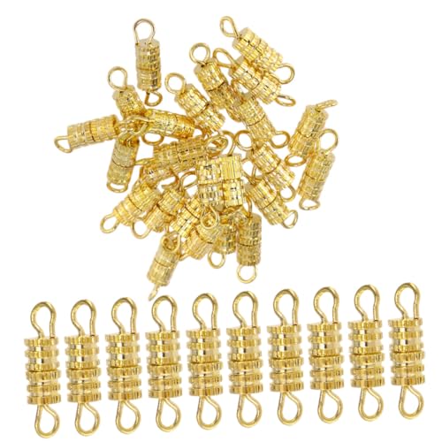 EPIGEIST 50 Stück Schraubverschluss für Diy Schmuckherstellung Goldfarbene und Armbandverschlüsse für Projekte von EPIGEIST