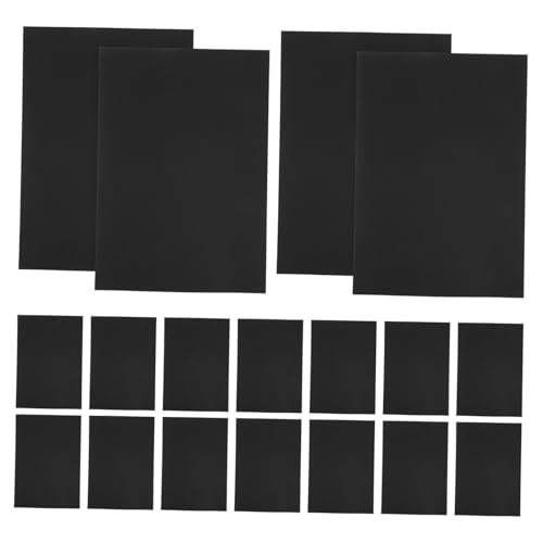 EPIGEIST 50 Stück Schwarzer Karton M² Starkes Bastelpapier für DIY Kartenherstellung Scrapbooking Robust und Druckerfreundlich mit Weißer Kompatibel von EPIGEIST