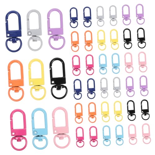 EPIGEIST 50 Stück Teiliges Buntes Metall Karabiner Drehbare Krallenverschlüsse aus Langlebiger Legierung für Schlüsselanhänger Taschen DIY Schmuck Robuste Rostfreie Schnapphaken EPIGEIST 50 Stück Teiliges Buntes Metall Karabiner Drehbare Krallenverschlüsse aus Langlebiger Legierung für Schlüsselanhänger Taschen DIY Schmuck Robuste Rostfreie Schnapphaken von EPIGEIST