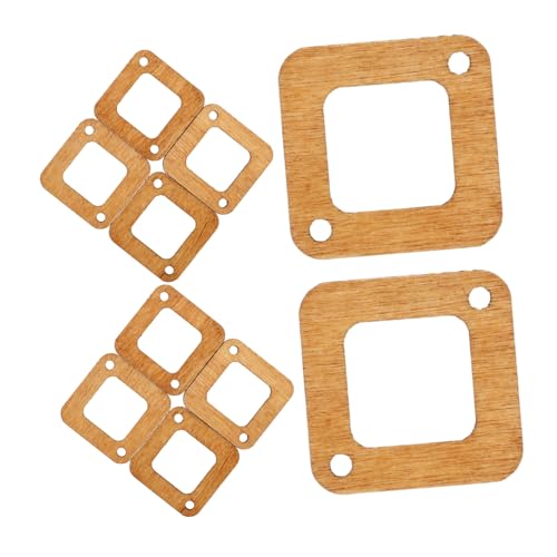 EPIGEIST 50 Stück Teiliges Holzohrring rohlinge mit Filigranen Ausschnitten Naturfarbene DIY Ohrstecker Bastelmaterial für Minimalistischen Schmuck Vielseitig für Ohrclips und Ohrhänger von EPIGEIST