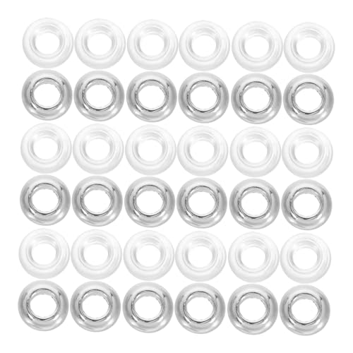 EPIGEIST 50 Stück Teiliges Perlen Set mit Großen Löchern Transparente und Silberne Kunststoffperlen für Diy Schmuckherstellung Armbänder Halsketten und Flechtaccessoires Vielseitig und EPIGEIST 50 Stück Teiliges Perlen Set mit Großen Löchern Transparente und Silberne Kunststoffperlen für Diy Schmuckherstellung Armbänder Halsketten und Flechtaccessoires Vielseitig und von EPIGEIST