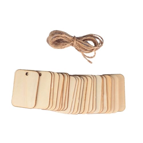 EPIGEIST 50 Stück Teiliges Quadratische Holzanhänger mit Hanfseil Naturbelassene DIY Bastelverzierungen aus Hochwertigem Holz für Hochzeit Partydeko und Heimdekoration EPIGEIST 50 Stück Teiliges Quadratische Holzanhänger mit Hanfseil Naturbelassene DIY Bastelverzierungen aus Hochwertigem Holz für Hochzeit Partydeko und Heimdekoration von EPIGEIST