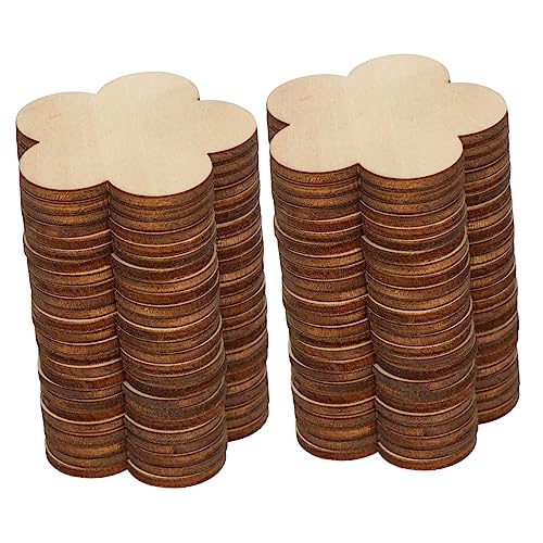 EPIGEIST 50 Stück Unbehandelte Holzscheiben für DIY Bastelprojekte Hochzeits und Festdeko Holzstückchen für Kreative Gestaltungen und Heimdekoration von EPIGEIST