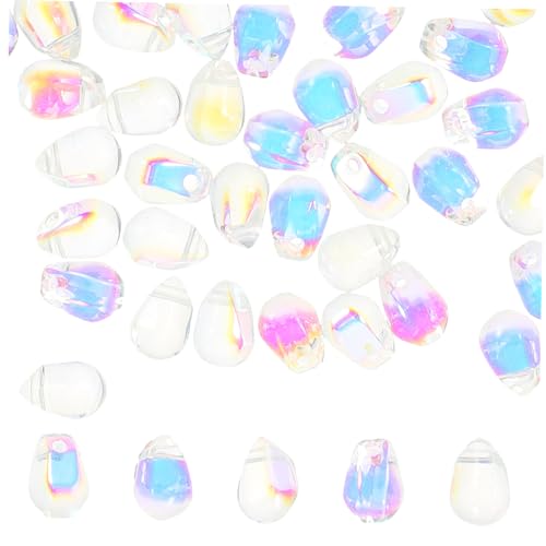 EPIGEIST 50 Stück Wassertropfen Perlen Kostbares Set Tropfen Creolen Halskette Strass Klare Perlen Armbänder Abstandsperlen Armband Perlenanhänger Ohrringe Schmuck Große EPIGEIST 50 Stück Wassertropfen Perlen Kostbares Set Tropfen Creolen Halskette Strass Klare Perlen Armbänder Abstandsperlen Armband Perlenanhänger Ohrringe Schmuck Große von EPIGEIST