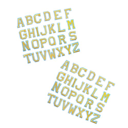 EPIGEIST 52 Stück Teiliges Aufbügelalphabet Patches Bestickte Bügelbuchstaben mit Blau gelbem Design DIY Kleidungsreparatur und Dekoration für Hemden Jacken Hüte Jeans Schuhe und Taschen EPIGEIST 52 Stück Teiliges Aufbügelalphabet Patches Bestickte Bügelbuchstaben mit Blau gelbem Design DIY Kleidungsreparatur und Dekoration für Hemden Jacken Hüte Jeans Schuhe und Taschen von EPIGEIST