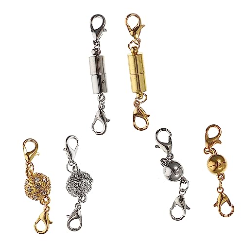 EPIGEIST 6 Paare Magnetischer Schmuckverschluss Kettenverschluss Langlebig Modisch Diy Schmuckverbinder für Halsketten Armbänder Einfaches Ablegen EPIGEIST 6 Paare Magnetischer Schmuckverschluss Kettenverschluss Langlebig Modisch Diy Schmuckverbinder für Halsketten Armbänder Einfaches Ablegen von EPIGEIST