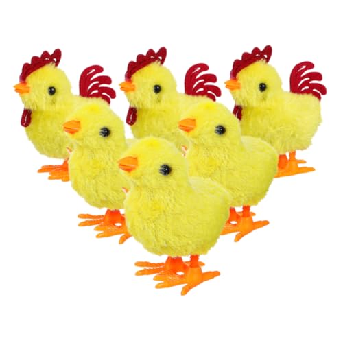 EPIGEIST 6 Stück Auf Dem Uhrwerk Küken Interaktives Plüschtier Neuheit Lustiges Ostern Tierspielzeug Hühnerspielzeug Für Mädchen Massenspielzeug Für Yellow Plastik EPIGEIST 6 Stück Auf Dem Uhrwerk Küken Interaktives Plüschtier Neuheit Lustiges Ostern Tierspielzeug Hühnerspielzeug Für Mädchen Massenspielzeug Für Yellow Plastik von EPIGEIST