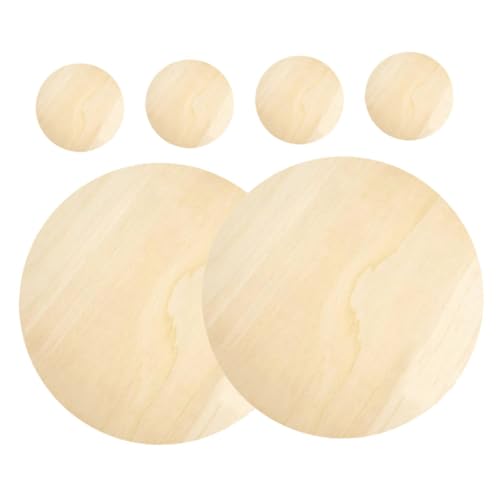 EPIGEIST 6 Stück Große Runde Holzscheiben Naturbelassen für DIY Basteln Glatte Oberfläche Stabile Pappelholz Kreise zum Bemalen Gravieren Collagieren Vielseitig Verwendbar für Heim und EPIGEIST 6 Stück Große Runde Holzscheiben Naturbelassen für DIY Basteln Glatte Oberfläche Stabile Pappelholz Kreise zum Bemalen Gravieren Collagieren Vielseitig Verwendbar für Heim und von EPIGEIST
