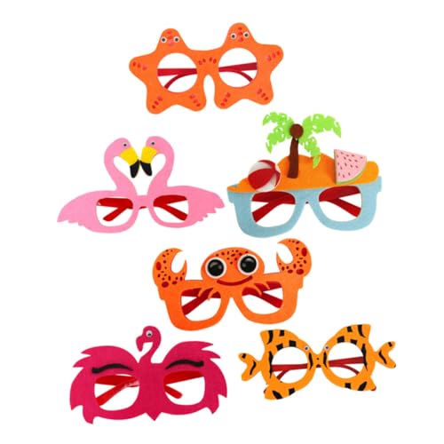 EPIGEIST 6 Stück Hawaiian Partybrillen Lustige Kunststoffsonnenbrillen für Sommer Strandfeiern Fotorequisiten mit Flamingo Krabbe Seestern und für Kindergeburtstage und Luau Events EPIGEIST 6 Stück Hawaiian Partybrillen Lustige Kunststoffsonnenbrillen für Sommer Strandfeiern Fotorequisiten mit Flamingo Krabbe Seestern und für Kindergeburtstage und Luau Events von EPIGEIST