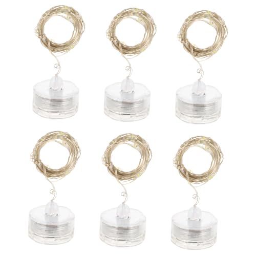 EPIGEIST 6 Stück LED Lichterkette mit Warmweißen Leds Flexiblem Kupferdraht Batteriebetrieben mit Knopfzellen Tauchfähig Blossom Design für Hochzeit und Outdoor Deko EPIGEIST 6 Stück LED Lichterkette mit Warmweißen Leds Flexiblem Kupferdraht Batteriebetrieben mit Knopfzellen Tauchfähig Blossom Design für Hochzeit und Outdoor Deko von EPIGEIST