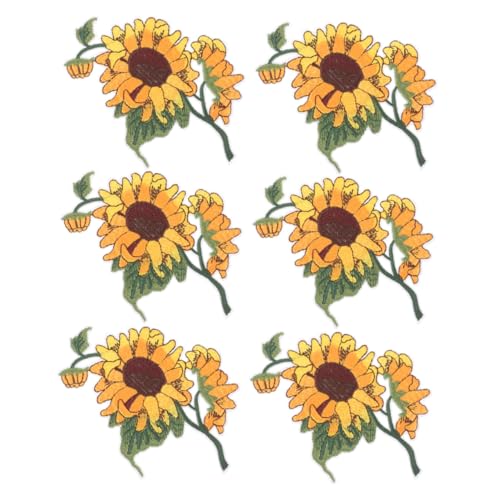EPIGEIST 6 Stück Teiliges Bestickte Sonnenblumen Aufbügel Patches Blumenstoffflecken zum Aufnähen und Reparieren von Kleidung Taschen Jacken Shirts und Jeans Farbenfroh und Vielseitig EPIGEIST 6 Stück Teiliges Bestickte Sonnenblumen Aufbügel Patches Blumenstoffflecken zum Aufnähen und Reparieren von Kleidung Taschen Jacken Shirts und Jeans Farbenfroh und Vielseitig von EPIGEIST