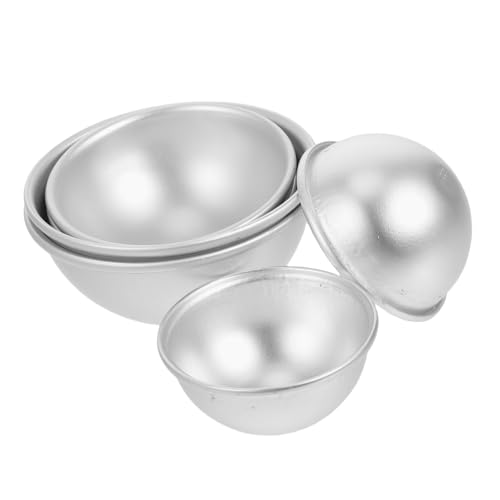 EPIGEIST 6 Stück Teiliges DIY Badekugelform Set Aluminiumlegierung Praktische Badekugel und Seifenform und Vielseitig für Hausgemachte Badebomben und Kreative Handwerksprojekte zu Hause von EPIGEIST