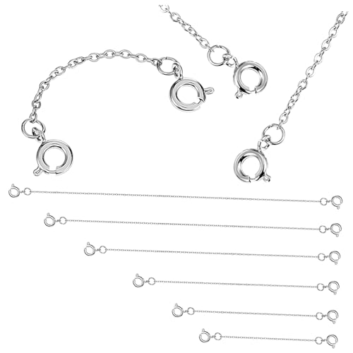 EPIGEIST 6 Stück Teiliges Silbernes Kettenverlängerungs aus Kupfer Lange Armband und Halskettenverlängerungen für DIY Schmuckherstellung Vielseitig Langlebig für Anhänger und Kreative EPIGEIST 6 Stück Teiliges Silbernes Kettenverlängerungs aus Kupfer Lange Armband und Halskettenverlängerungen für DIY Schmuckherstellung Vielseitig Langlebig für Anhänger und Kreative von EPIGEIST