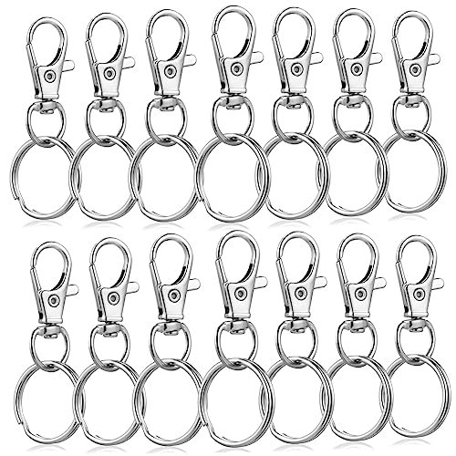 EPIGEIST 60 Sätze Teiliges Drehbare Schlüsselanhänger Clips und Ringe aus Robustem Rostfrei Vielseitig für Schlüsselbunde Lanyards und DIY Bastelprojekte Hakenlänge Schlüsselring Einfach EPIGEIST 60 Sätze Teiliges Drehbare Schlüsselanhänger Clips und Ringe aus Robustem Rostfrei Vielseitig für Schlüsselbunde Lanyards und DIY Bastelprojekte Hakenlänge Schlüsselring Einfach von EPIGEIST