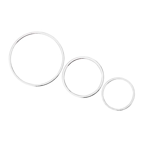 EPIGEIST 60 Stück Runde Kupferanhänger für Schmuckherstellung DIY Schmuckzubehör für Armbänder Schlüsselanhänger Silber von EPIGEIST