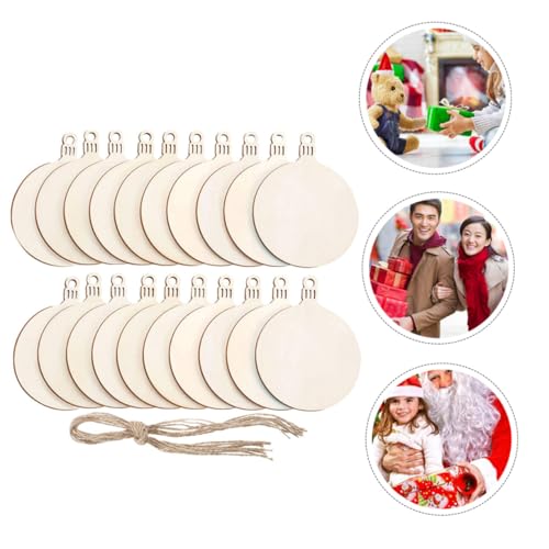 EPIGEIST 60 Stück Teiliges Holzanhänger Weihnachtsdeko Rundscheiben mit Aufhängern Natürliche DIY Holzscheiben für Christbaumschmuck Basteln und Festliche Dekoration Zuhause Büro Garten EPIGEIST 60 Stück Teiliges Holzanhänger Weihnachtsdeko Rundscheiben mit Aufhängern Natürliche DIY Holzscheiben für Christbaumschmuck Basteln und Festliche Dekoration Zuhause Büro Garten von EPIGEIST