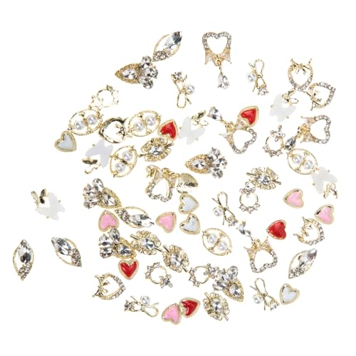 EPIGEIST 60 Stück Teiliges Nail Art Schmuck aus Langlebiger Legierung Barockstil Herz Perlen Design für Damen und Kreative Nageldekorationen Vielseitig Verwendbar EPIGEIST 60 Stück Teiliges Nail Art Schmuck aus Langlebiger Legierung Barockstil Herz Perlen Design für Damen und Kreative Nageldekorationen Vielseitig Verwendbar von EPIGEIST