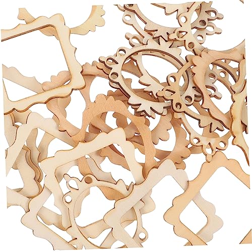 EPIGEIST 60 Stück Teiliges Natürliche Unbehandelte Holzplättchen in Bilderrahmenform Leichte DIY holzstücke zum Bemalen und Basteln Glatte Oberfläche für Kreative Herbstdekorationen und EPIGEIST 60 Stück Teiliges Natürliche Unbehandelte Holzplättchen in Bilderrahmenform Leichte DIY holzstücke zum Bemalen und Basteln Glatte Oberfläche für Kreative Herbstdekorationen und von EPIGEIST
