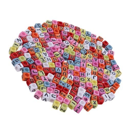 EPIGEIST 600 Stück Buchstabenperlen Quadratisch Buntes Alphabet Bastelperlen für DIY Armbänder Schlüsselanhänger Schmuckherstellung Handwerkliche Kreativität Fördern EPIGEIST 600 Stück Buchstabenperlen Quadratisch Buntes Alphabet Bastelperlen für DIY Armbänder Schlüsselanhänger Schmuckherstellung Handwerkliche Kreativität Fördern von EPIGEIST