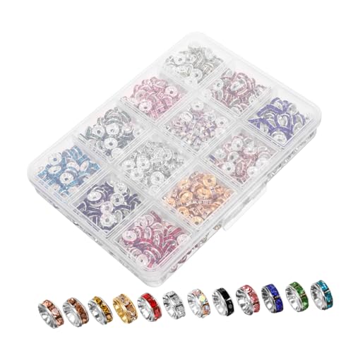 EPIGEIST 600 Stück Bunte Spacer Perlen für Schmuckherstellung DIY Bastelperlen Glitzernde Abstandshalter für Armbänder und Kreative Projekte EPIGEIST 600 Stück Bunte Spacer Perlen für Schmuckherstellung DIY Bastelperlen Glitzernde Abstandshalter für Armbänder und Kreative Projekte von EPIGEIST