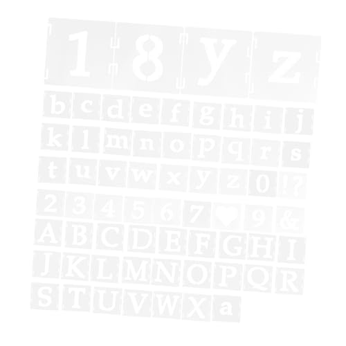 EPIGEIST 65 Ineinander Greifende Zeichenschablonen: Wiederverwendbare Schablonen Für Buchstaben, Zahlen Und Symbole Für Diy-kunstprojekte, Scrapbooking, Holzschilder, Stoffmalerei EPIGEIST 65 Ineinander Greifende Zeichenschablonen: Wiederverwendbare Schablonen Für Buchstaben, Zahlen Und Symbole Für Diy-kunstprojekte, Scrapbooking, Holzschilder, Stoffmalerei von EPIGEIST