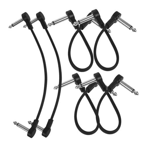 EPIGEIST 6Stücke Gitarren Patchkabel Langlebiges Effektpedal Kabel für Gitarren Plug And Play Instrumenten Verbindung Musiker Unterwegs von EPIGEIST