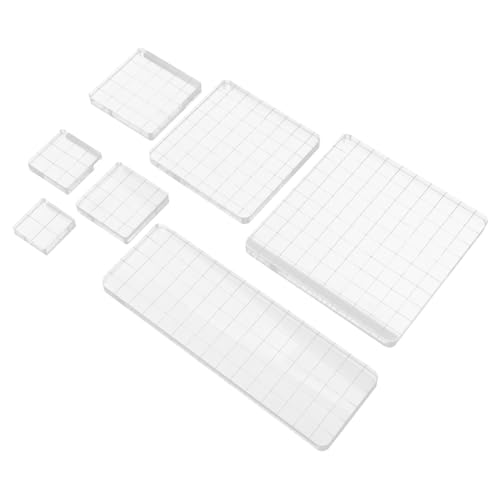 EPIGEIST 7 Stück Acryl Stempelblock Transparentes DIY Stempelset mit Griff für Präzises Positionieren Scrapbooking Bastelstempel Kreative Kartengestaltung EPIGEIST 7 Stück Acryl Stempelblock Transparentes DIY Stempelset mit Griff für Präzises Positionieren Scrapbooking Bastelstempel Kreative Kartengestaltung von EPIGEIST