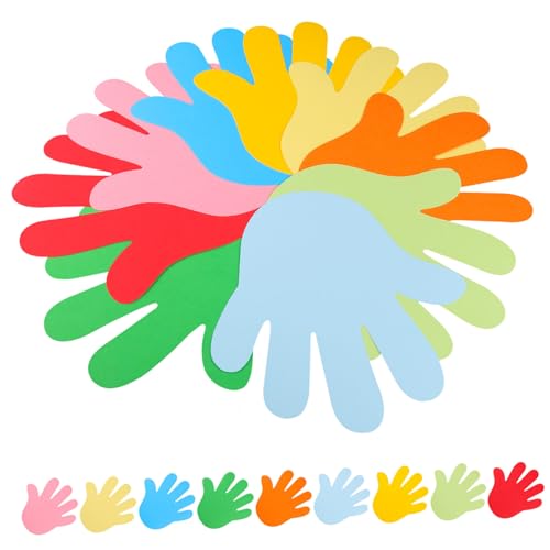 EPIGEIST 72 Stück Teiliges Buntes Palmform papier DIY Farbige Papier ausschnitte für Bastelmaterial für Klassenzimmerdekoration Party Wandgestaltung Einfache Anbringung Glatten von EPIGEIST