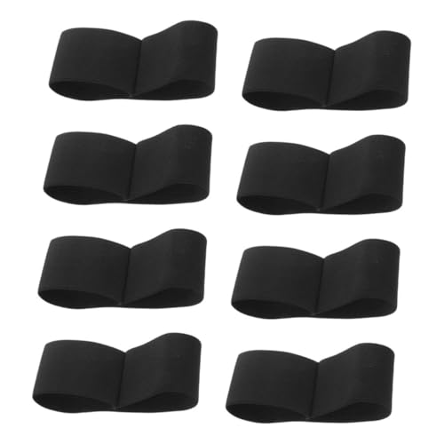 EPIGEIST 8 Stück Schwarze Elastische Arm Bänder für Sport und Gedenkveranstaltungen Verstellbar für Fußball Hockey Rugby und Fitnessaktivitäten von EPIGEIST