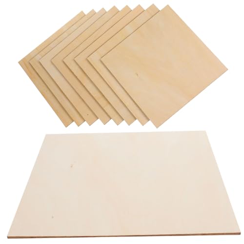 EPIGEIST 8 Stück Teiliges Blanko Holzscheiben für DIY Projekte Unbehandelte Holzplatten für Kreative Malerei Bastelarbeiten und Dekorationen zu Hause für Partys und von EPIGEIST