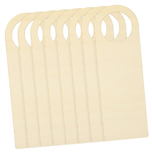 EPIGEIST 8 Stück Teiliges Holz Türschild Blanko Türhänger für Diy Bastelprojekte Unfertige Holzplatten zum Gestalten für und Außenbereich von EPIGEIST