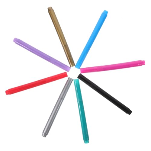 EPIGEIST 8 Stück Teiliges Metallic Marker für Weingläser Abwischbare und Langlebige Acrylstifte Wiederverwendbar Präzise Spitze Geeignet für Künstler Studenten und Kreative Dekoration von EPIGEIST