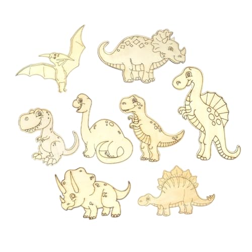 EPIGEIST 8 Stück Teiliges Unbemalte Dinosaurier Holzscheiben Vielseitige DIY Bastelmaterialien für Niedliche Cartoon Motive für Dekoration Kunstprojekte und Partygestaltung EPIGEIST 8 Stück Teiliges Unbemalte Dinosaurier Holzscheiben Vielseitige DIY Bastelmaterialien für Niedliche Cartoon Motive für Dekoration Kunstprojekte und Partygestaltung von EPIGEIST